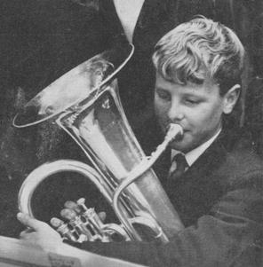 Andrew playing euphonium